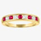 Gemstone Classics(tm) Lab Created Ruby & White Sapphire Ring - image 1