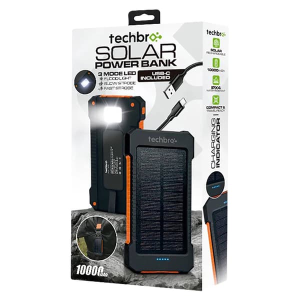 TechBro 10K Solar Powerbank