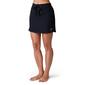 Womens Free Country Solid Swim Skort with Built-In Boyshorts - image 1