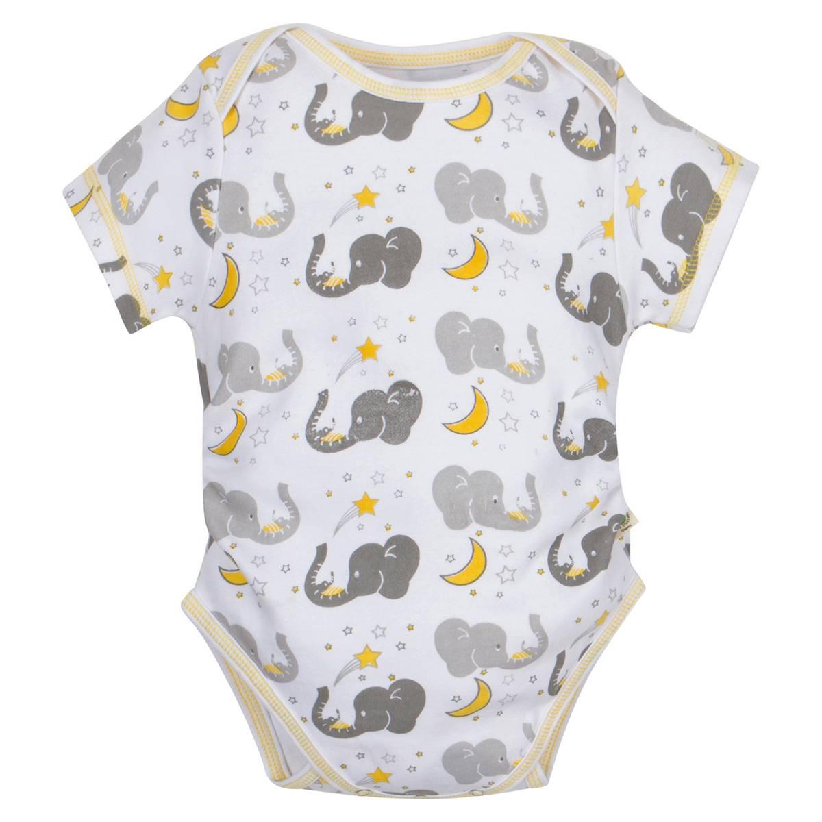 Baby Unisex (NB-24M) MiracleWear® Elephant Posheez Bodysuit