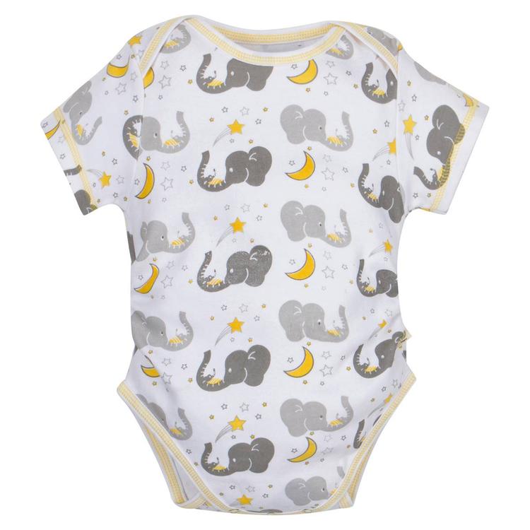 Baby Unisex (NB-24M) MiracleWear(R) Elephant Posheez Bodysuit