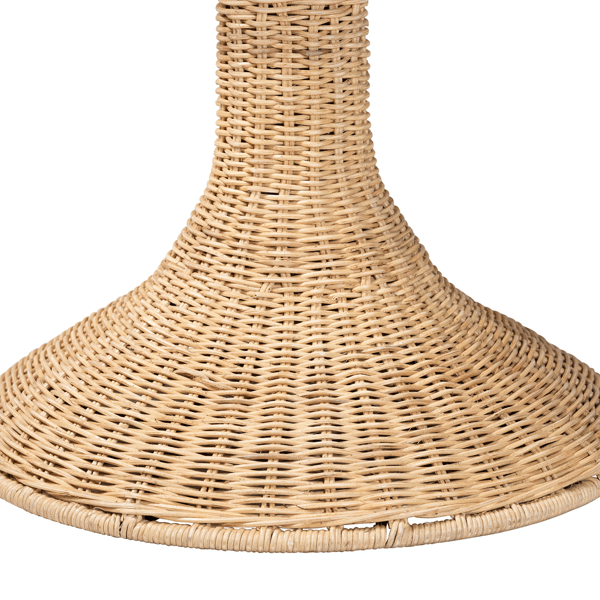 bali & pari Natala Handwoven Wicker Tulip End Table