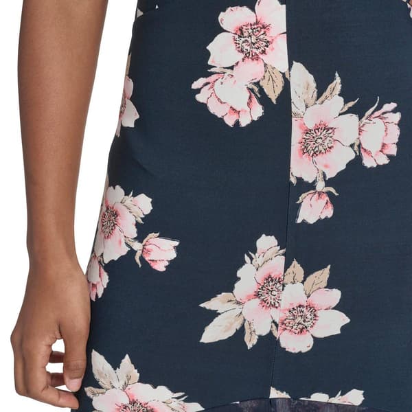 Womens Tommy Hilfiger Flutter Sleeve Floral High Low Dress
