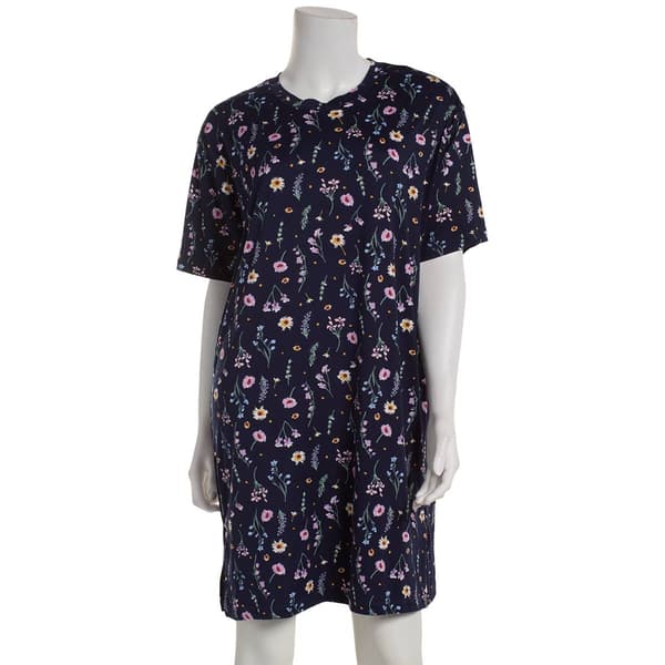 Womens Emily & Jane Floral Scoop Neck Nightshirt