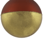 Northlight 3.5in. Red & Gold Glass Ball Christmas Ornament - image 3