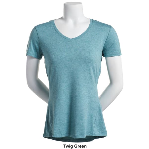 Womens RBX Space Dye Jersey V-Neck Short Sleeve Tee