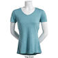 Womens RBX Space Dye Jersey V-Neck Short Sleeve Tee - image 4