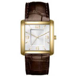Mens Gold-Tone Minimalist Dial Watch - 3054G-07-B16