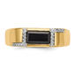 Mens Gentlemen’s Classics™ 14kt. Gold Onyx & 1/10ct. Diamond Ring - image 4