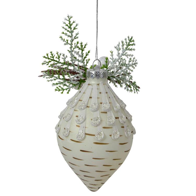 Northlight Seasonal Cedar and Berries Finial Christmas Ornament