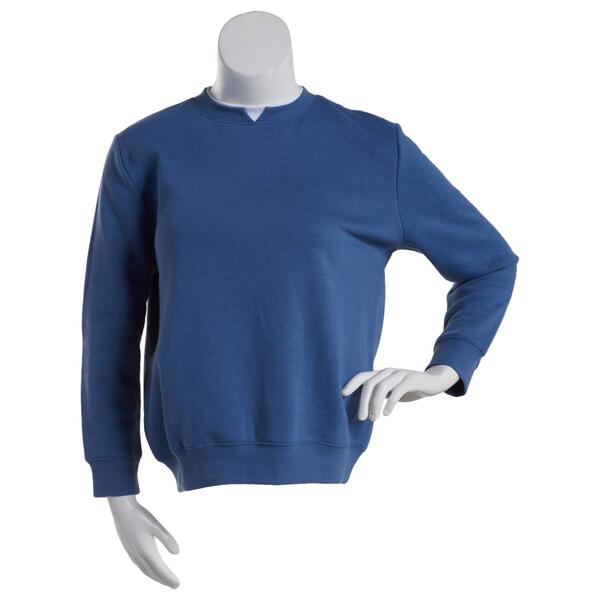 Womens Hasting & Smith Long Sleeve Basic Fleece Sweatshirt - image 