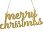 National Tree "Merry Christmas" Ornament w/ Gold Finish- Set of 4 - image 3