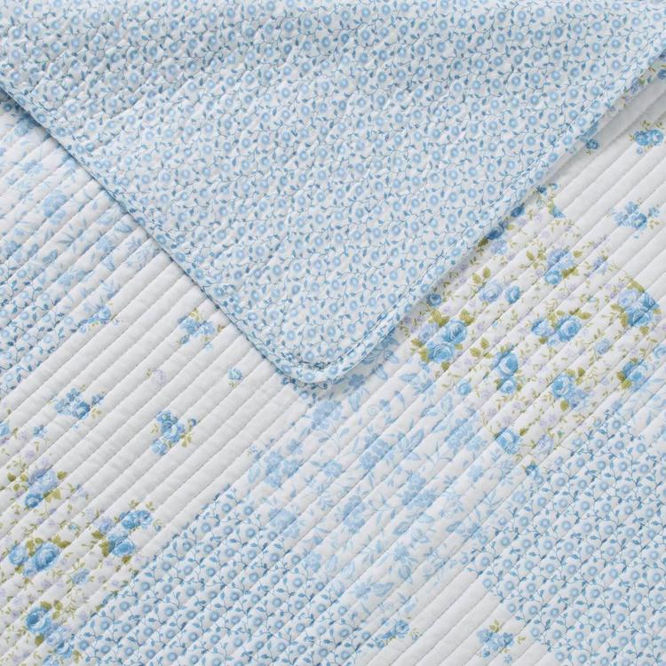 Laura Ashley® Kenna 136 Thread Count Reversible Quilt Set
