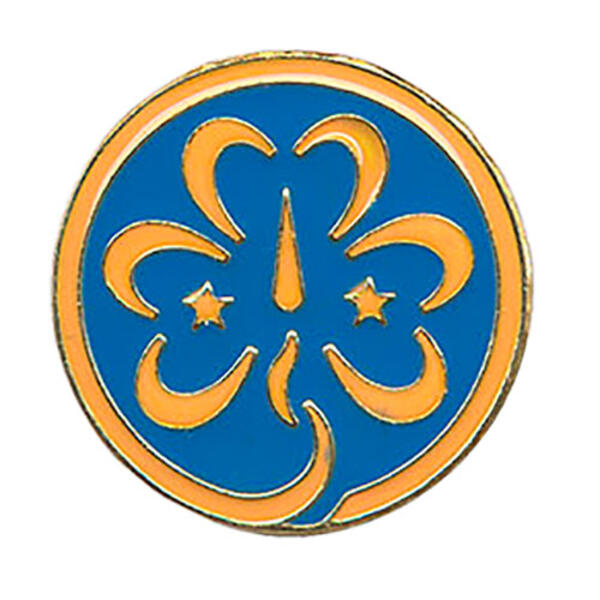 Girl Scouts World Trefoil Pin - image 