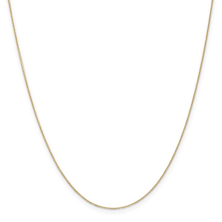 Gold Classics(tm) .65mm. 14kt. Diamond Cut Cable Chain Necklace