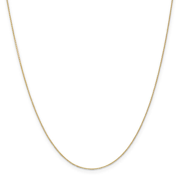 Gold Classics&#40;tm&#41; .65mm. 14kt. Diamond Cut Cable Chain Necklace - image 