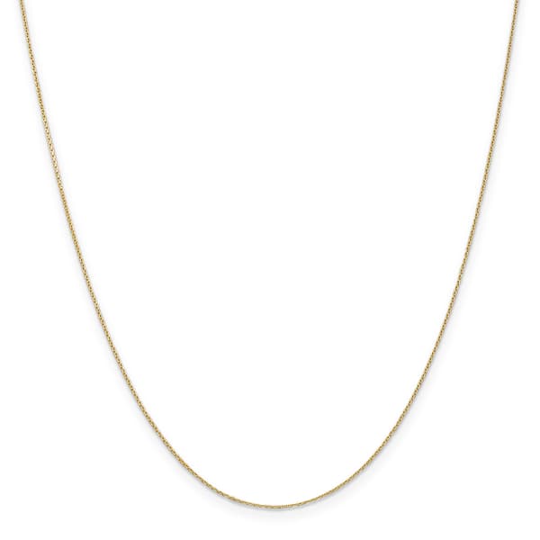 Gold Classics&#40;tm&#41; .65mm. 14kt. Diamond Cut Cable Chain Necklace - image 