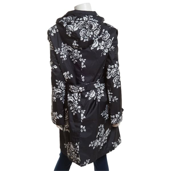 Womens Capelli New York Floral Rain Slicker