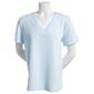 Petite Hasting & Smith Short Sleeve Crossover 2Fer Tee - image 1
