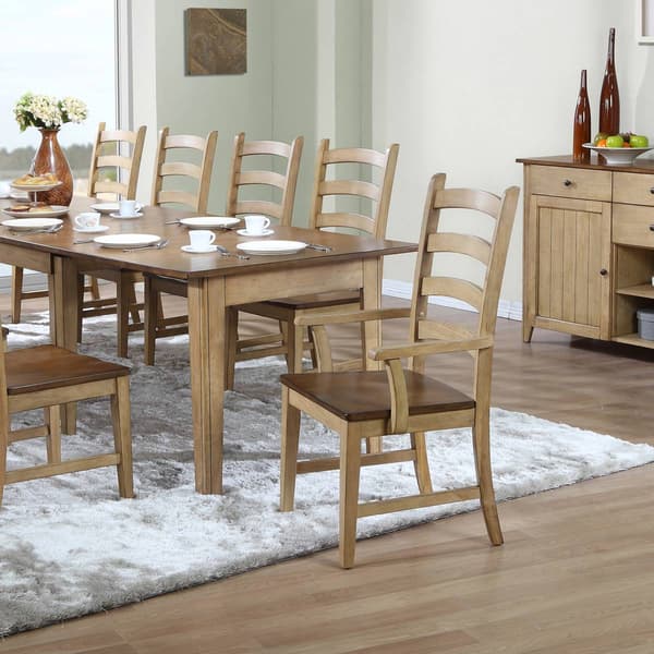 Besthom Brook Distressed Two-Tone Arm Chairs - Set of 2
