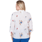 Petite Alfred Dunner The Royal Treatment Floral Button Blouse - image 2