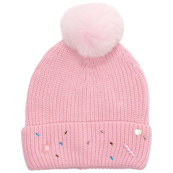 Womens Betsey Johnson Candy Knit Beanie - image 
