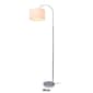Simple Designs Arched Brushed Nickel Floor Lamp - image 1