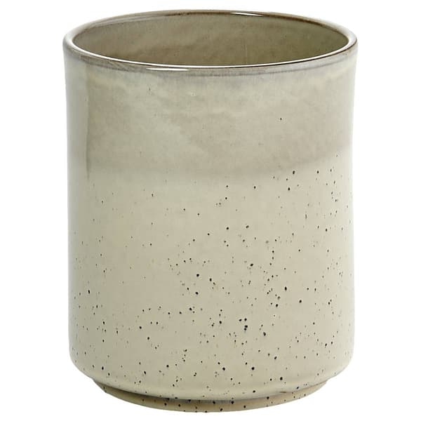 Home Essentials 7in. White Reactive Utensil Crock - image 