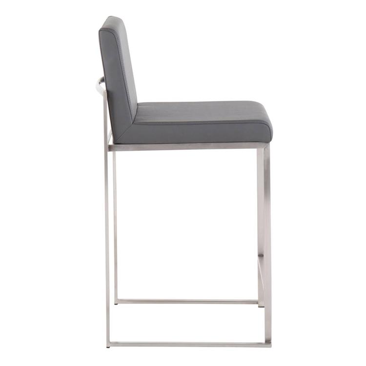 LumiSource Fuji Contemporary High Back Counter Stools - Set of 2