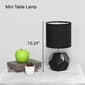 Simple Designs Round Prism  Matching Fabric Shade Mini Table Lamp - image 9