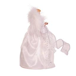 Kurt Adler Silver & White Fairy Lighted Angel Tree Topper