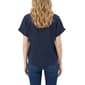 Womens NY Collection Short Sleeve Palm Tree Eyelet Button Down - image 2