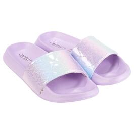 Girls Capelli&#40;R&#41; New York Glitter Ombre Quilted Slides