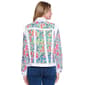 Petite Multiples Happy Leaves Fray Edge Denim Jacket - image 2