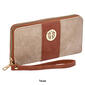 Womens Sasha Two Tone Nubuck Wristlet - image 2