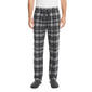 Mens Architect(R) Plaid Rolled Fleece Sleep Pants - Black/White - image 1