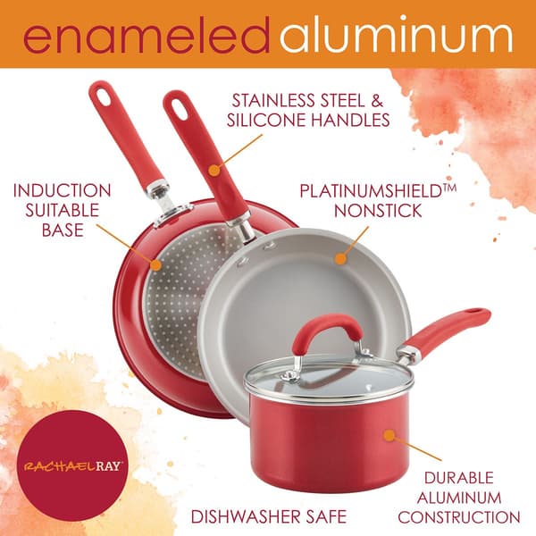 Rachael Ray Create Delicious Aluminum 14.25in. Nonstick Wok