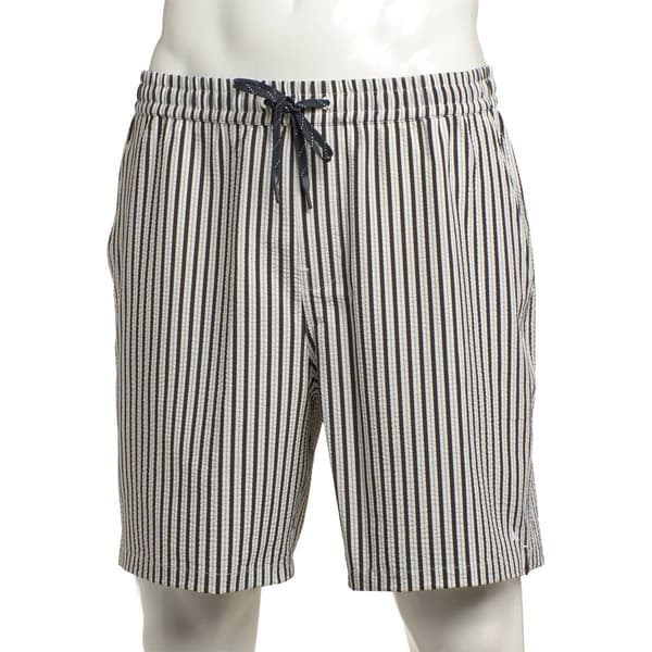Mens Eddie Bauer(R) Stretch Seersucker Swim Trunks - image 