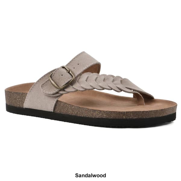 Womens White Mountain Happier Footbed Sandals