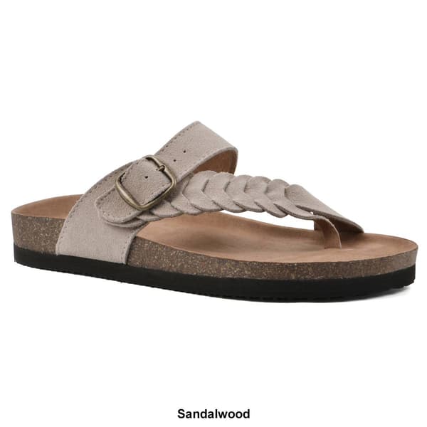 Womens White Mountain Happier Footbed Sandals - Boscov's