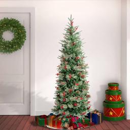 National Tree 6ft. Feel-Real® Virginia Pine Slim Christmas Tree