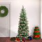 National Tree 6ft. Feel-Real&#174; Virginia Pine Slim Christmas Tree - image 2