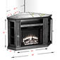 Southern Enterprises Convertible Media Electric Fireplace - image 5