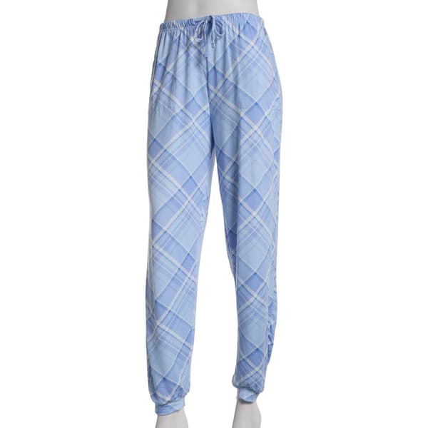Womens Spoiled Angel Plaid Pajama Joggers