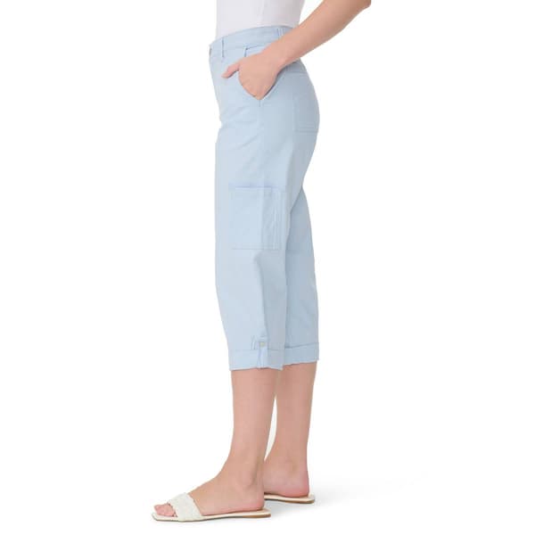 Womens Gloria Vanderbilt Morning Dew Cargo Capris w/ Flex Waist