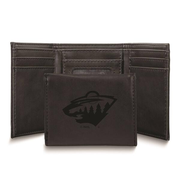 Mens NHL Minnesota Wild Faux Leather Trifold Wallet - image 