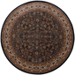 HomeRoots Blue & Red Oriental Round Rug - image 2