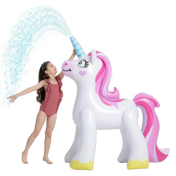 Inflatable 63in. Unicorn Sprinkler - image 