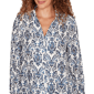 Womens Emaline Golden Nautica Long Sleeve Jacquard Blouse - image 5