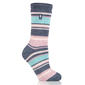 Womens Heat Holders Yasmine Multi Stripe Crew Socks - image 1